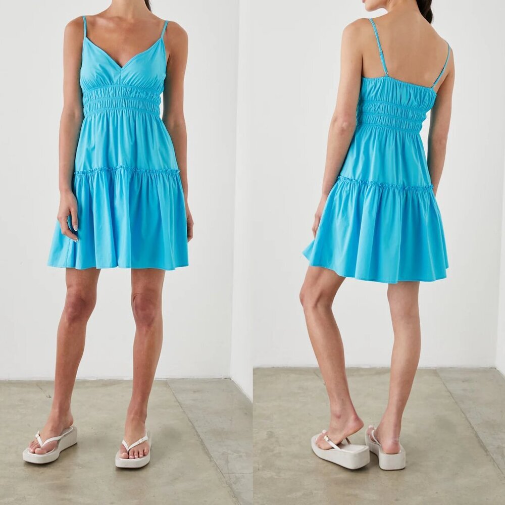 NWT New $228 Rails Carmen Blue Surf Dress Size M